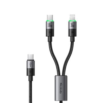 Mcdodo CA-6700 2-i-1 hurtigopladerkabel - USB-C, Lightning - 1.5m