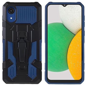 MechWarrior Project Samsung Galaxy A03 Core Hybrid Cover - Blå / Sort