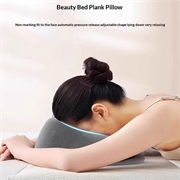 Skønhedsmassagepude af memory foam til brug med ansigtet nedad - grå