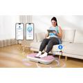 Merach MR-2440P1 fitness-vibrationsplade med Bluetooth-højttaler - lyserød
