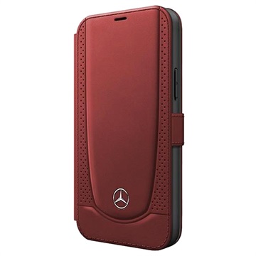 Mercedes-Benz Urban Line iPhone 12/12 Pro Læderpung - Rød