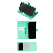 iPhone 18 Pro Max/17 Pro Max Mercury Goospery BlueMoon Diary MagSafe-tegnebogsetui - Mynte
