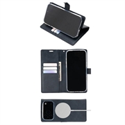 iPhone 18 Pro Max/17 Pro Max Mercury Goospery BlueMoon Diary MagSafe-pungetui - marineblå