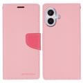 iPhone 16 Mercury Goospery Fancy Diary Pung - Pink