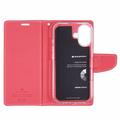 iPhone 16 Mercury Goospery Fancy Diary Pung - Pink