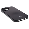 iPhone 15 Plus Mercury Goospery Glitter TPU Cover - Sort