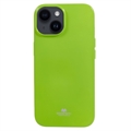 iPhone 15 Plus Mercury Goospery Glitter TPU Cover - Grøn