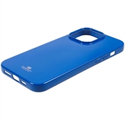 iPhone 15 Pro Max Mercury Goospery Glitter TPU Cover - Blå