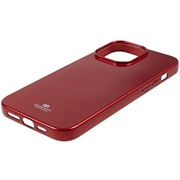 iPhone 15 Pro Max Mercury Goospery Glitter TPU Cover - Rød