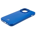 iPhone 15 Pro Mercury Goospery Glitter TPU Cover - Blå