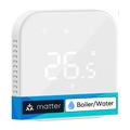 Meross MTS215BMA smart WiFi-termostat til kedel og vandbaseret gulvvarme