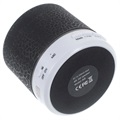 Mini Bluetooth-højtaler med Mikrofon & LED Lys A9 - Knækket Sort
