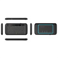 Mini Combo Trådløs Tastatur & Touchpad H20 - Sort
