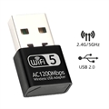 Mini Dual Band Trådløs USB Adapter - 1200Mb/s
