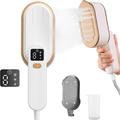 Mini håndholdt tøjdamper med LED-display og 3-dampniveauer - 1200W - Hvid