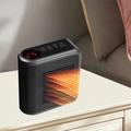 Mini transportabel varmeblæser med touch-kontrol - 800W - Sort