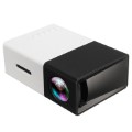 Mini Transportabel Full HD LED Projektor YG300 (Open Box - God stand) - Sort / Hvid