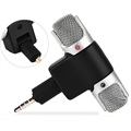 Mini Transportabel Mikrofon til Smartphones og Tablets - 3.5mm