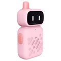 Mini Robot Børn Walkie Talkies med Genopladeligt Batteri - Blå & Pink