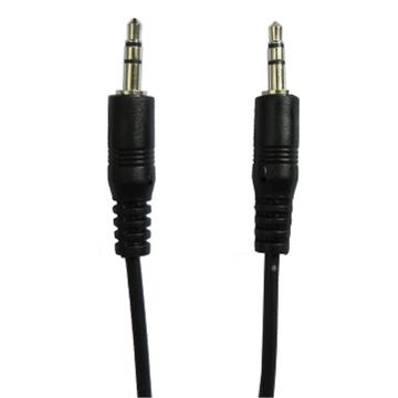 MiniJack AUX-kabel - 1.5m - Sort