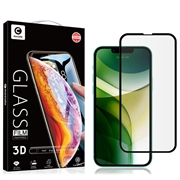 iPhone 13 Pro Max/14 Plus Mocolo 3D Skærmbeskyttelse Hærdet Glas - Sort Kant