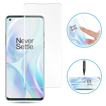 Mocolo UV OnePlus 8 Hærdet Glas - Gennemsigtig