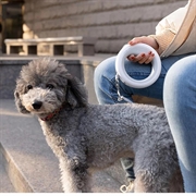 Moestar UFO indtrækkelig hundesnor med LED-lys - 3m