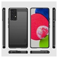 Samsung Galaxy A53 5G Mofi Karbonfiber TPU Cover - Sort