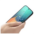 Mofi Full Size Samsung Galaxy A71 Skærmbeskyttelse Hærdet Glas - Sort