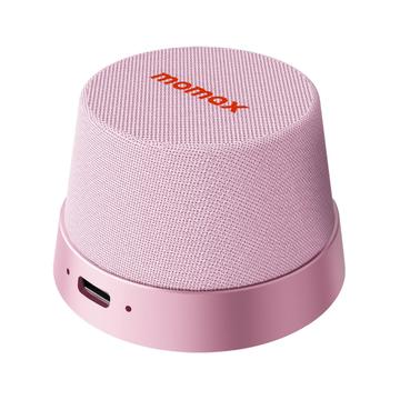 Momax 1-Vibe Go BS6 magnetisk mini Bluetooth-højttaler og telefonholder - lyserød
