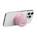 Momax 1-Vibe Go BS6 magnetisk mini Bluetooth-højttaler og telefonholder - lyserød