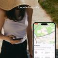 Momax BR18 PinCard Ultra Mini UWB-tracker til iOS - Apple Find My - Sort