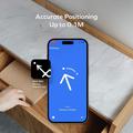 Momax BR18 PinCard Ultra Mini UWB-tracker til iOS - Apple Find My - Sort