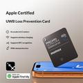 Momax BR18 PinCard Ultra Mini UWB-tracker til iOS - Apple Find My - Sort