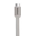 Momax DC88 Mag.Link fladt magnetisk USB-C-kabel - 100W, 1m - beige