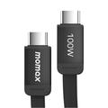 Momax DC88 Mag.Link fladt magnetisk USB-C-kabel - 100W, 1m