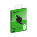 Momax DC88 Mag.Link fladt magnetisk USB-C-kabel - 100W, 1m