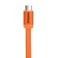 Momax DC88 Mag.Link fladt magnetisk USB-C-kabel - 100W, 1m - orange
