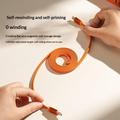 Momax DC88 Mag.Link fladt magnetisk USB-C-kabel - 100W, 1m - orange