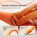 Momax DC88 Mag.Link fladt magnetisk USB-C-kabel - 100W, 1m - orange