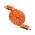 Momax DC88 Mag.Link fladt magnetisk USB-C-kabel - 100W, 1m - orange