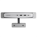 Momax OneLink Tesla Model 3/Y 4-Ports USB-Udvidelse - Sølv
