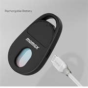 Momax PinGuard kameradetekteringssporing med Apple Find My - Sort