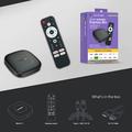 Mortal T1 4K Android TV streaming box - Smart TV boks - 2GB/8GB - Sort