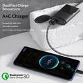 Motorcykel-telefonoplader - 30W USB-C PD, 18W USB-A - Sort