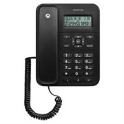 Motorola CT202 fastnettelefon med ledning og håndfri højttalertelefon - sort