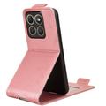 Motorola Edge (2026) lodret flip-etui med stativ - rosaguld