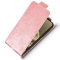 Motorola Edge (2026) lodret flip-etui med stativ - rosaguld