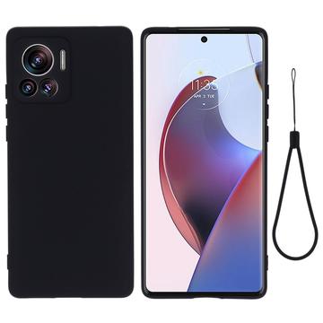 Motorola Edge 30 Ultra Liquid Silicone Cover - Sort