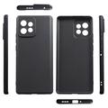 Motorola Edge 40 Pro/Moto X40 Anti-Fingeraftryk Mat TPU Cover - Sort